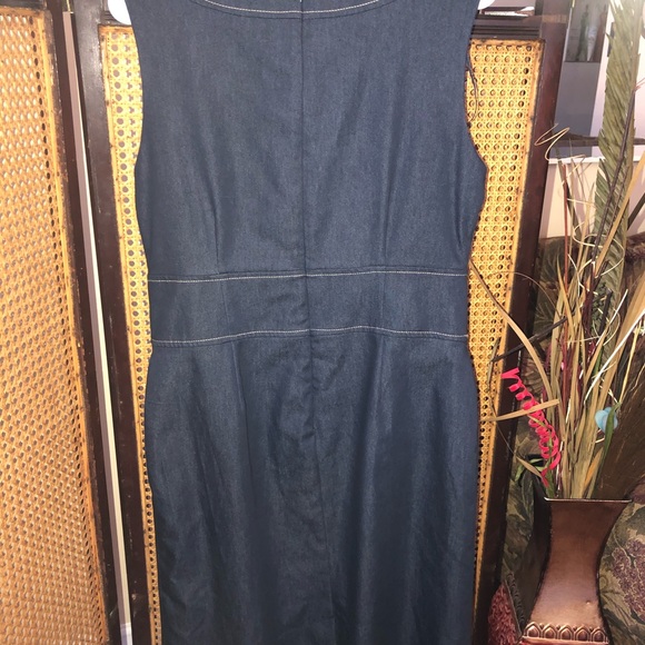 Ladies Jean sleeveless Dress - Picture 3 of 5